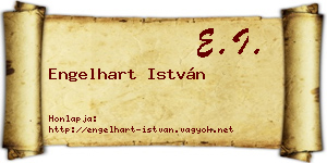 Engelhart István névjegykártya